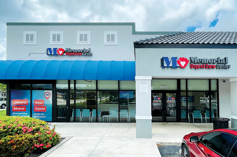 exterior of Urgent Care Center Palm Springs North Country Club of Miami