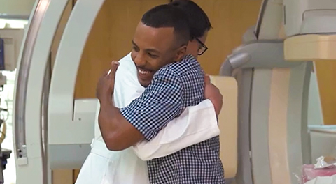 Sean with Dr. Brijesh Mehta